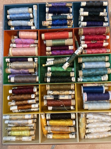 Konvolut vintage nähgarne - vintage,